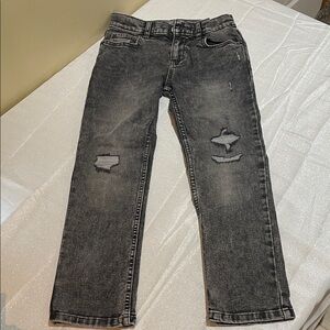 Wonder Nation Boys size 9 Gray Distressed jeans NWOT